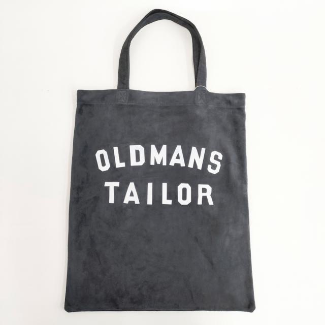 R&D.M.Co- 新品 OMT PRINT GOATSUEDE BAG 定価46200円 レザートートバッグ スウェード 革 omt-aw1020 トートバッグ ブラック レディース オールドマンズテーラー【中古】5-0306G◎