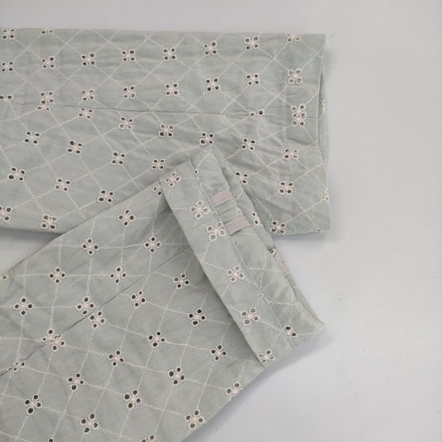 mina perhonen flower beads zs6676 刺繍 ロングジャケット リネン