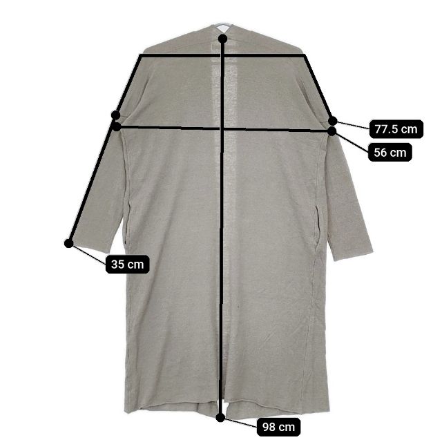 evam eva double covering robe E191K097 リネン混 ローブ ガウン 羽織