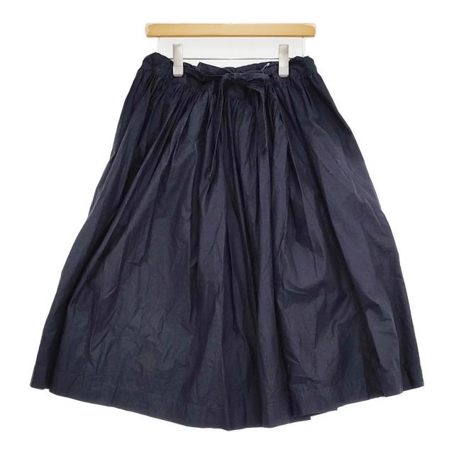 DANIELA GREGIS ドーバー購入 コットン ギャザー ロングスカート ネイビー レディース ダニエラグレジス【中古】5-1108M♪