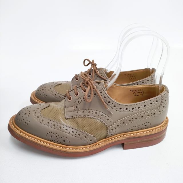 Tricker’s/Paul Smith ポールスミス別注 バートン BOURTON ウイングチップ サイズ6 1/2 919351 シューズ・靴 グレージュ メンズ トリッカーズ/ポール・スミス【中古】5-1225G◎