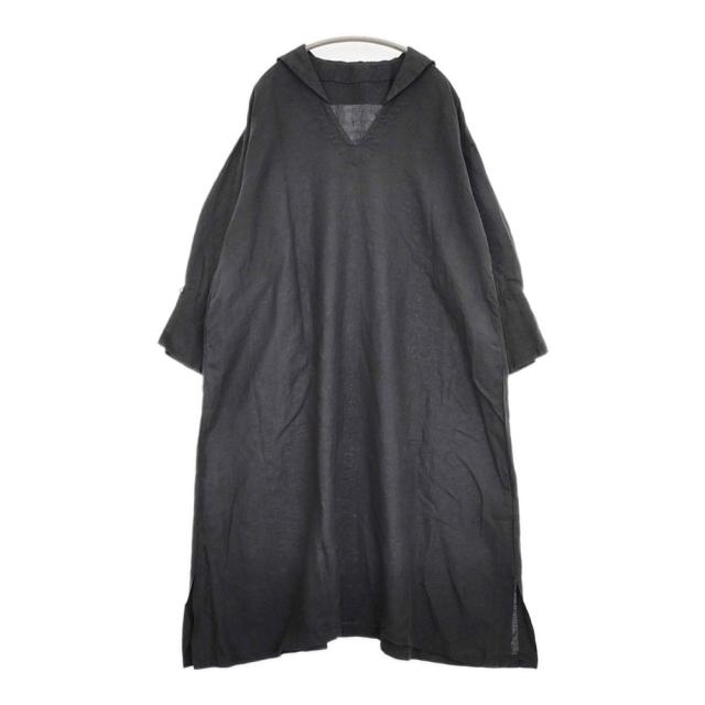 nest Robe リネンセーラーカラーワンピース 01221-1136 ワンピース ブラック レディース ネストローブ【中古】6-0326M◎