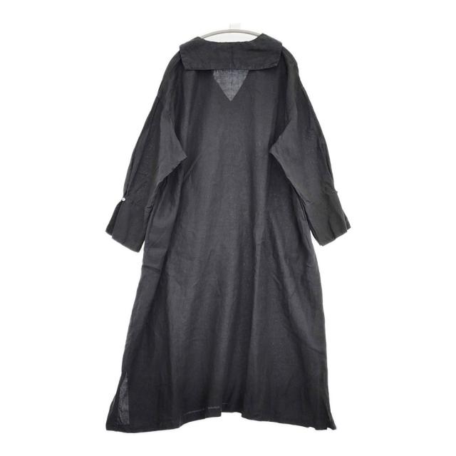 nest Robe リネンセーラーカラーワンピース 01221-1136 ワンピース ブラック レディース ネストローブ【中古】6-0326M◎