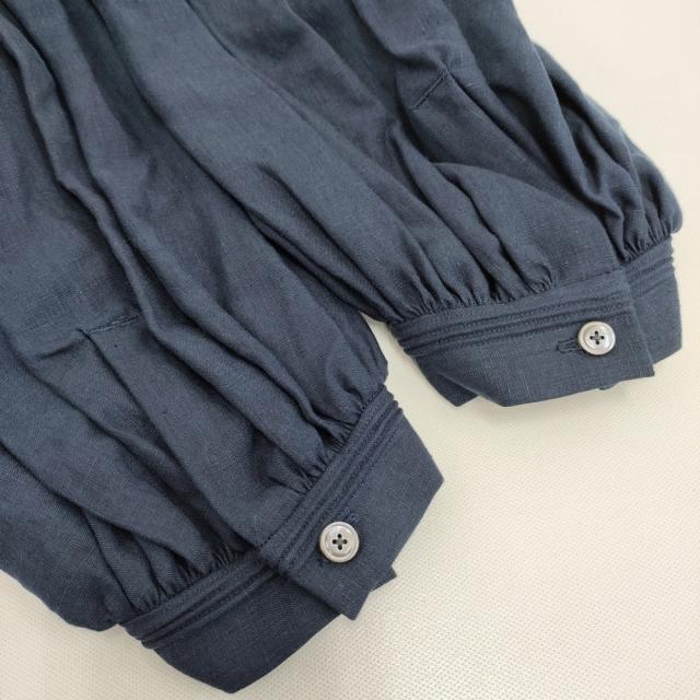 HAVERSACK リネン ギャザー リボン ワンピース サイズ1 ワンピース ネイビー レディース ハバーサック【中古】6-0326M◎