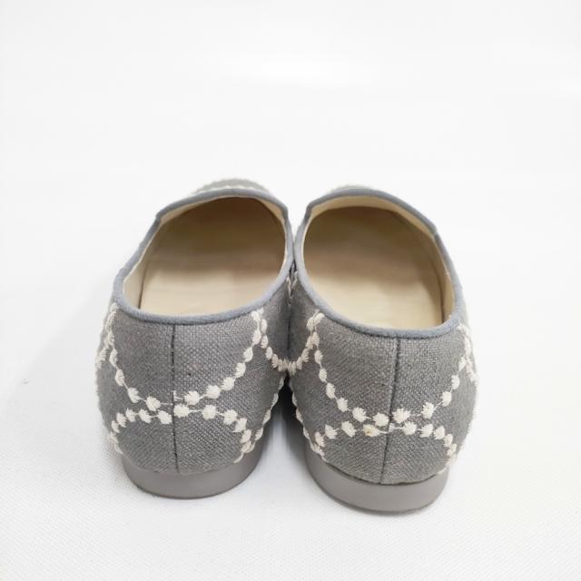 mina perhonen tambourine 23.5cm スリッポン グレー レディース ミナペルホネン【中古】5-0615M◎