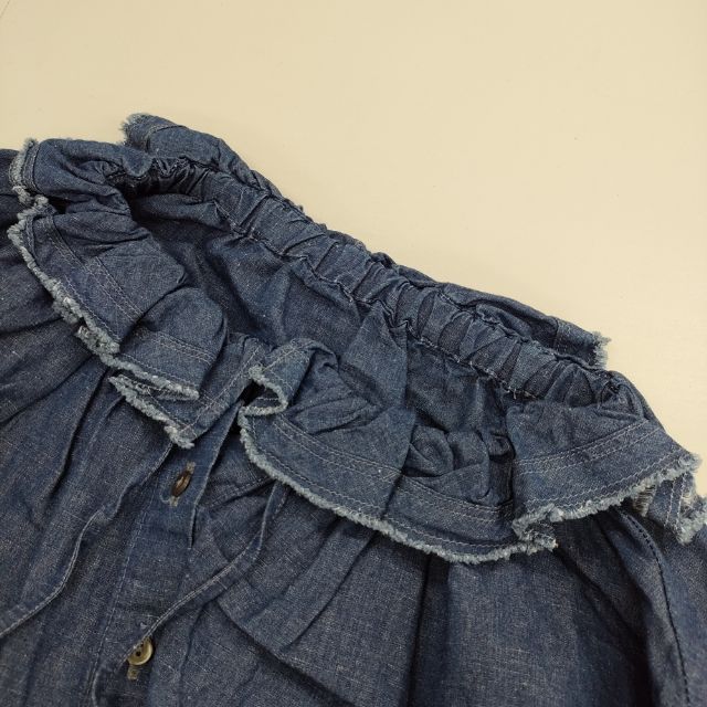 nest Robe ネストローブ リネン インディゴ カシュクール ブラウス/ネイビー トップス 羽織り 無地 【2400011189004】 nest Robe インディゴ起毛リネン ブラウス ネストローブ シャツ