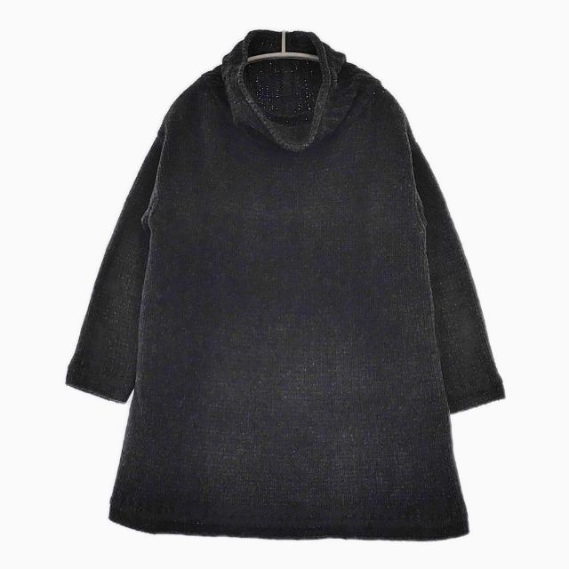 evam eva E153K113 chenille yarn タートルネック セーター ニット ブラック レディース エヴァムエヴァ【中古】5-0818T∞