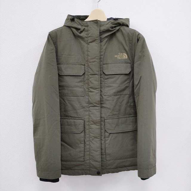 THE NORTH FACE GOTHAM PARKA NDW91645 フード付き サイズL ナイロン ダウンジャケット カーキ レディース  ザノースフェイス【中古】3-11｜au PAY マーケット