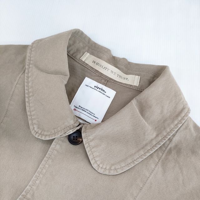 VISVIM 23AW POINTER COAT 0123205013030 加工 ポインター コート 23AW ベージュ メンズ ビズビム/ヴィズヴィム【中古】5-0108M∞_5
