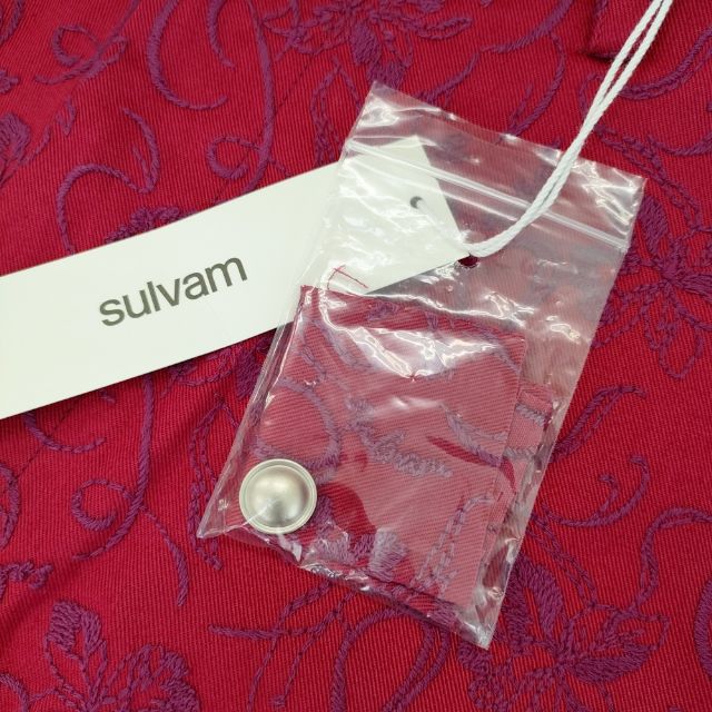 sulvam 刺繍パンツ 定価59400円 MT-P12-300  パンツ レッド メンズ サルバム【中古】5-0108G∞_5
