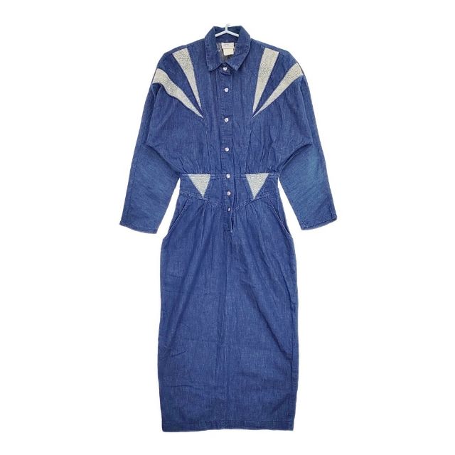 TOGA avon fashions avon fashions 古着 リメイク デニム プルオーバー ワンピース ブルー レディース トーガ【中古】5-0706M∞