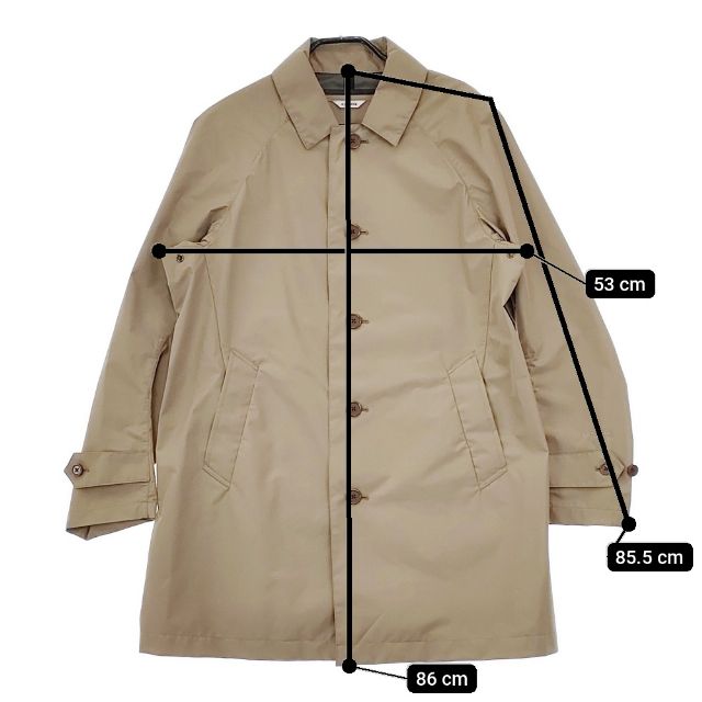 Phenix/SHIPS GORE-TEX INFINIUM 2.5PL ステンカラーコート ベージュ メンズ フェニックス/シップス【中古】5-0308M∞