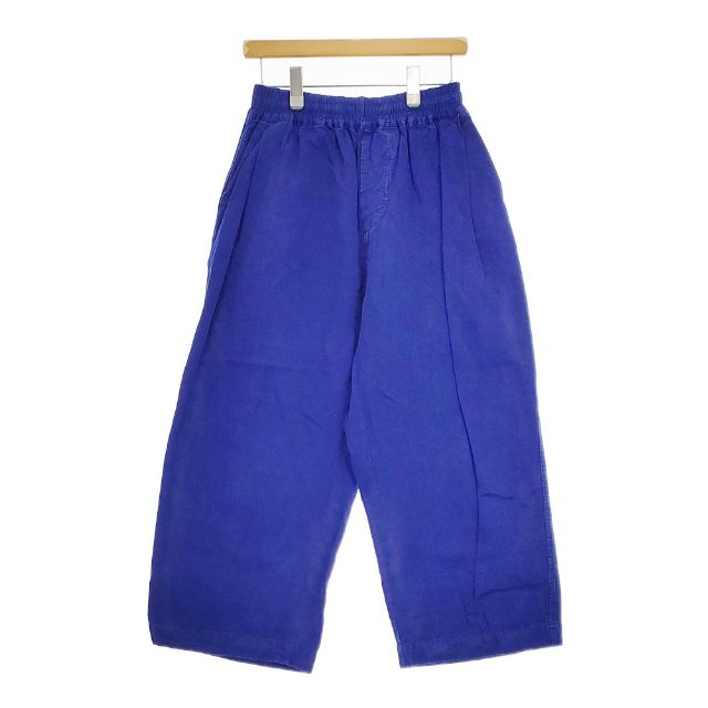 veritecoeur  VC-2606　ガーメントダイ タックパンツ 定価35200円 パンツ 23SS ブルー レディース ヴェリテクール【中古】5-0405M∞