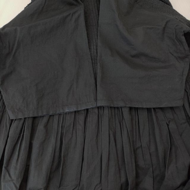 maison de soil ピンタックワンピース　ブラック maison de SOIL ピンタック インド製 ワンピース ブラック レディース