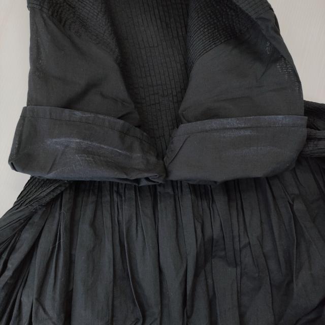 maison de SOIL ピンタック インド製 ワンピース ブラック レディース