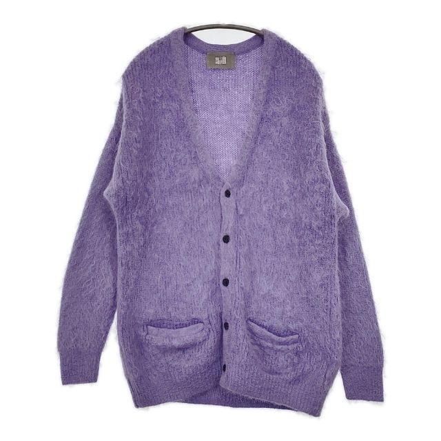 cassette カセット mohair shaggy C/D 定価46200円 WISM モヘヤ カーディガン 23AW パープル メンズ【中古】5-0823T∞
