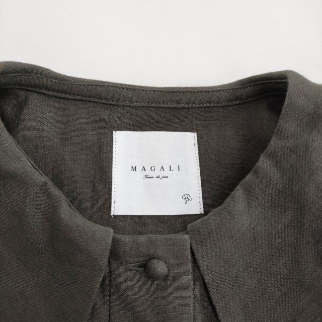 MAGALI リネンパピエ グランカラーブラウス ブラウス シャツ 24AW
