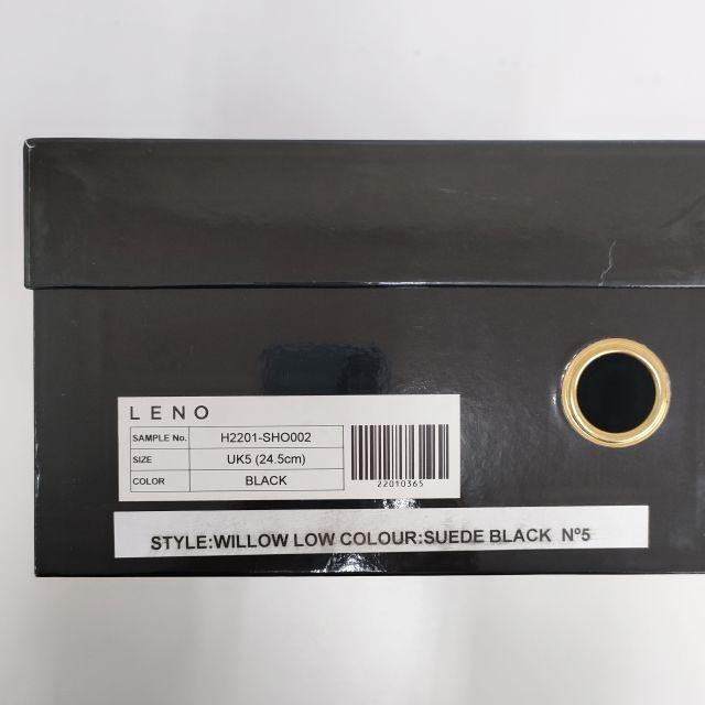 Padomore&Barnes for LENO パドモアアンドバーンズ リノ 未使用 LENO別注 ORIGINAL LOW ワラビーシューズ 定価41800円 UK5 24.5cm シューズ・靴 ブラック レディース【中古】3-1217T◎