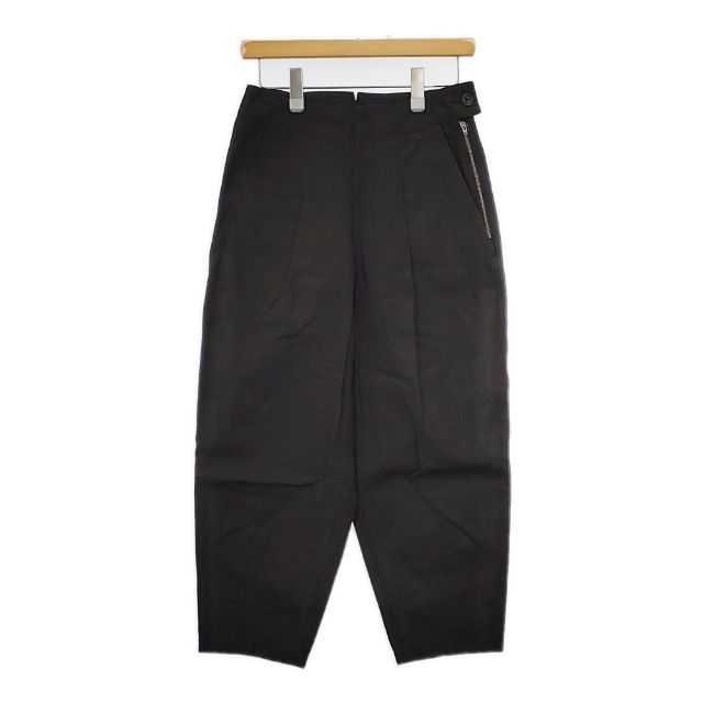 MHL. DRY Natural Cotton CANVAS 595-3243504 コットン サイズ0 パンツ 23AW チャコールグレー系 レディース エムエイチエル【中古】5-0730G∞