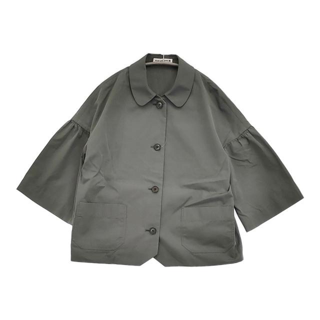 mina perhonen sarastaa ステンカラージャケット 定価71500円 サイズ36 acs2399 24SS グレー レディース ミナペルホネン【中古】5-1001M♪