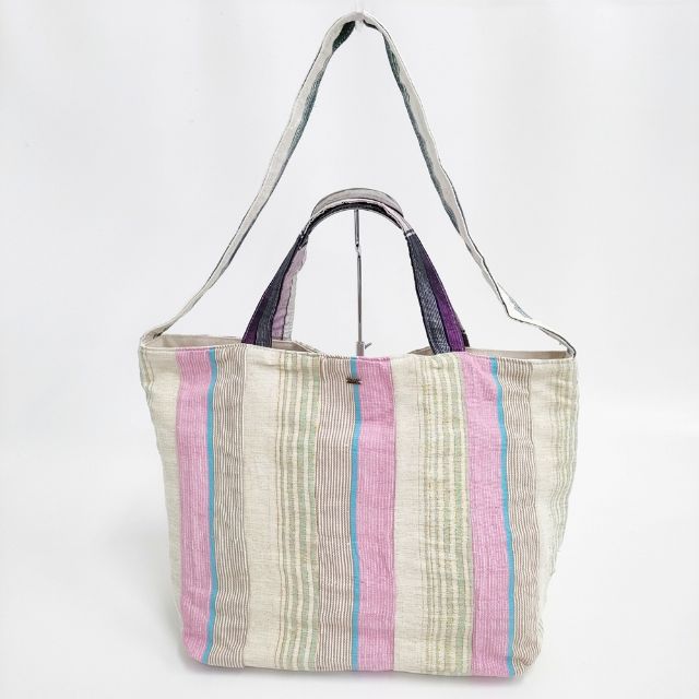 dosa ルナバッグ ラメ ショルダーバッグ トートバッグ ピンク ベージュ レディース ドーサ【中古】5-0924G∞