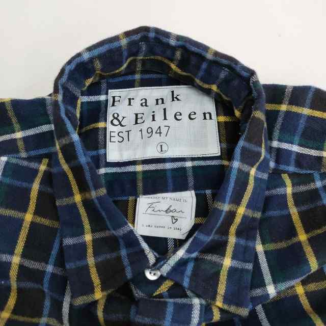 Frank&Eileen Finbar GYBF Checked Shirt 定価36300円 3620700051 ロン