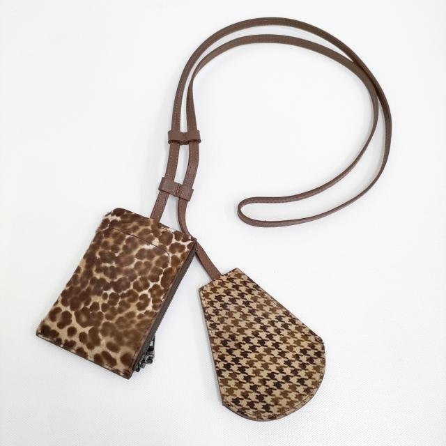 NICENESS 新品 SPOOKY Hair Calf Leather NN Double Case 定価79200円 NN-3501A14 キーケース ブラウン メンズ ナイスネス【中古】5-0628G♪