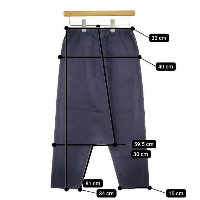 arts&science   ウール  カシミヤ サルエルパンツ　サイズ2 arts&science ウール カシミヤ サルエルパンツ サイズ2（商品