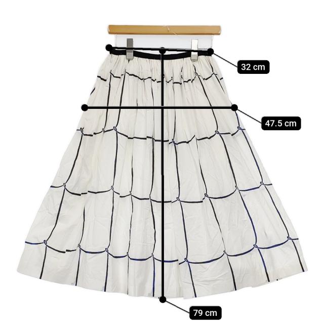 mina perhonen ws5068 ribbon frame サイズ36 コットンシルク ギャザー