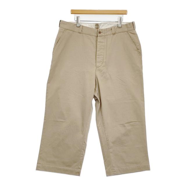 chimala for luxe UNISEX CROPPED CHINO 大きさ34 JOURNAL STANDARD別注 必要経費31900円 チノズボン下 25SS ベージュ ユニ一発やる チマラ【中古】6-0401G♪