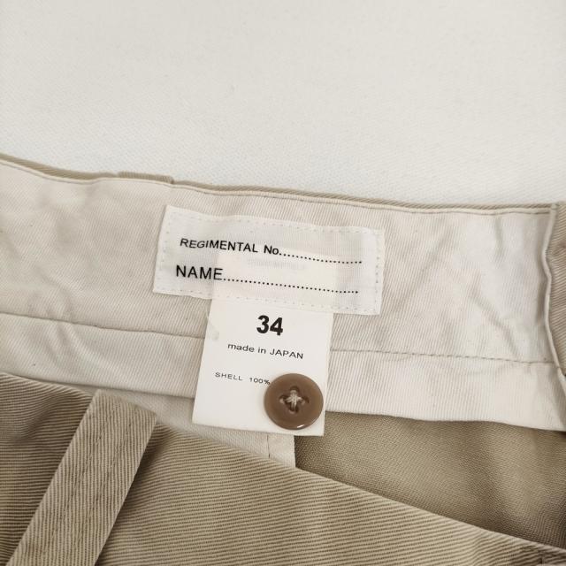 chimala for luxe UNISEX CROPPED CHINO 大きさ34 JOURNAL STANDARD別注 必要経費31900円 チノズボン下 25SS ベージュ ユニ一発やる チマラ【中古】6-0401G♪
