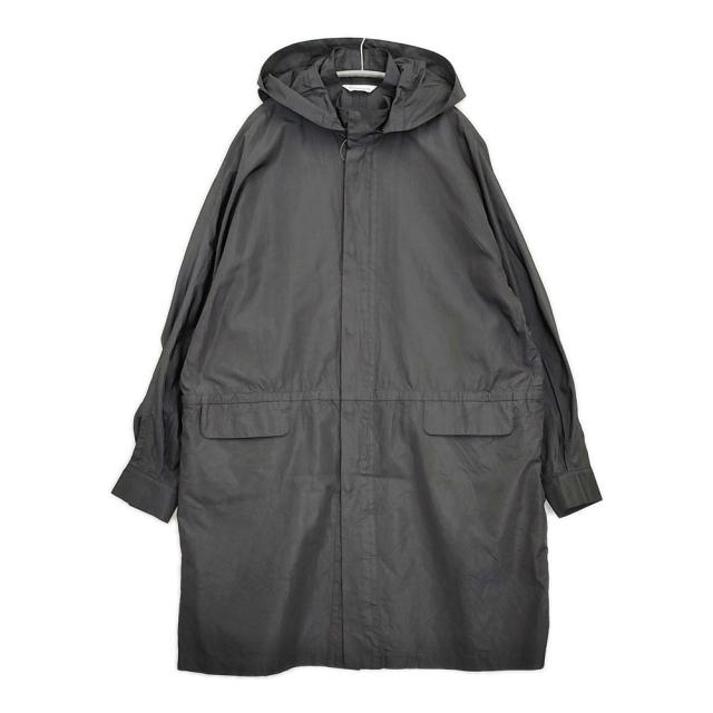 ARTS&SCIENCE シルク フーデットコート 0233-U1020-2077 サイズ2 モッズコート 23AW ブラック ユニセックス アーツ&サイエンス【中古】6-0401M♪