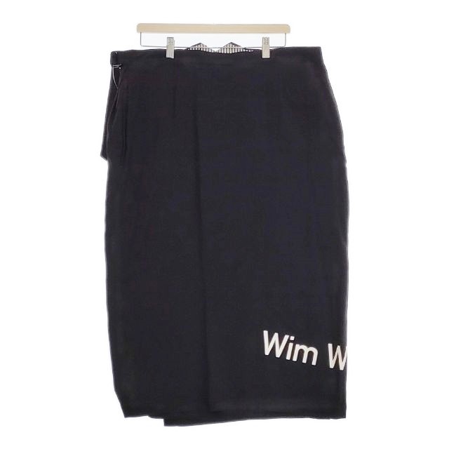 Yohji Yamamoto POUR HOMME WPTペグトップS WIM PT PEGTOP SKIRT ラップスカート 24AW 黒 メンズ ヨウジヤマモトプールオム【中古】4-092