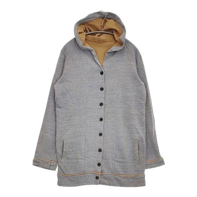 Haat ISSEY MIYAKE フーテッドスウェットロングカーディガン HA03JJ166 カーディガン ブルーグレー ベージュ レディース ハートイッセイミヤケ【中古】6-0201M∞