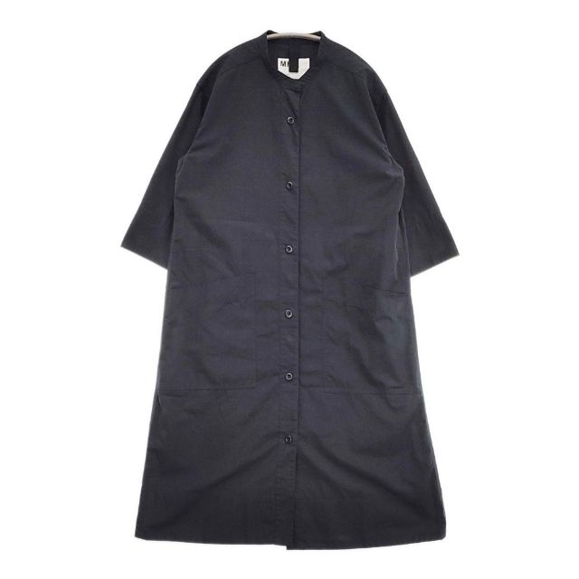 MHL. 595-5158500 COTTON CUPRA PLAINWEAVE ワンピース 25SS ネイビー レディース エムエイチエル【中古】6-0304M∞