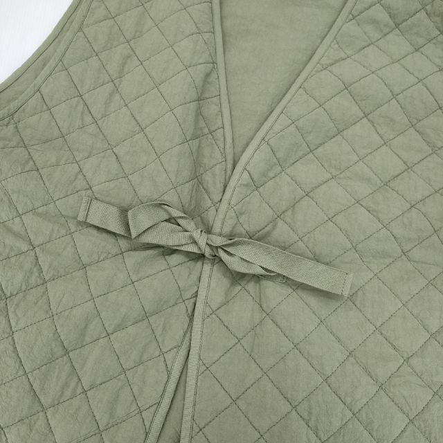 nest Robe コットンラミーキルティングリバーシブルベスト 01221-1147 ベスト カーキ レディース ネストローブ【中古】6-0304M∞_3