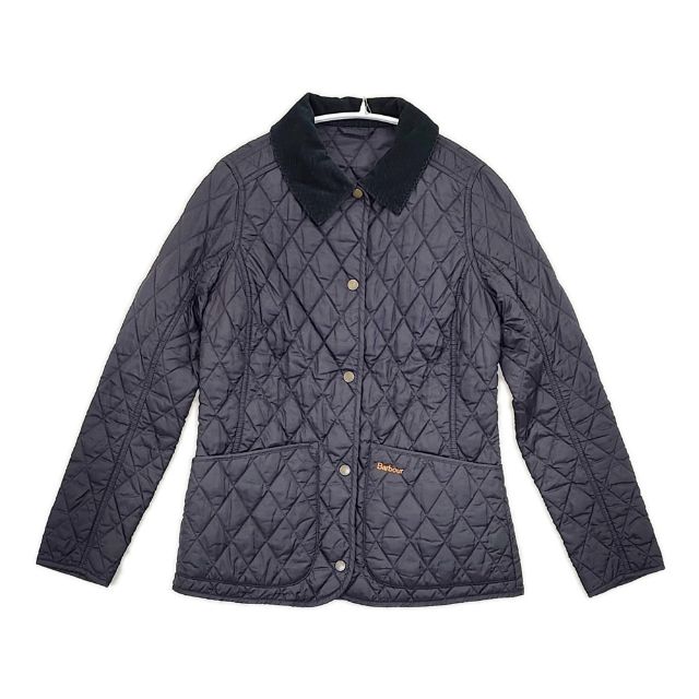 Barbour 1502064 ブルゾン ナイロン 中綿 キルティングジャケット ネイビー レディース バブアー【中古】6-0201T∞