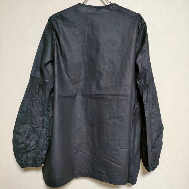 45R/45rpm インディゴデコレーションBLOUSE ブラウス シャツ ネイビー レディース フォーティーファイブアールピーエム【中古】4-0114M∞