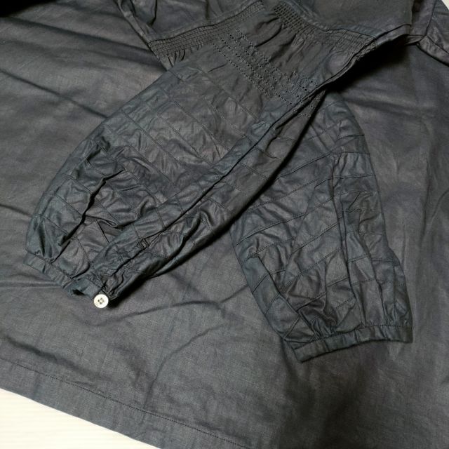 45R/45rpm インディゴデコレーションBLOUSE ブラウス シャツ ネイビー レディース フォーティーファイブアールピーエム【中古】4-0114M∞