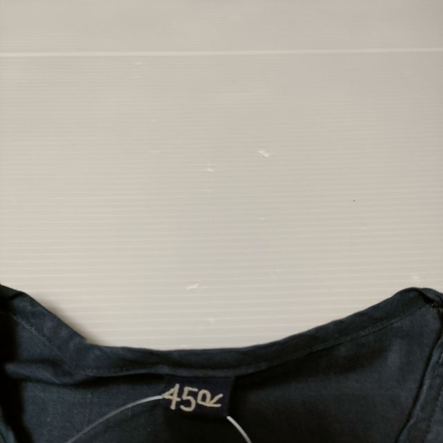45R/45rpm インディゴデコレーションBLOUSE ブラウス シャツ ネイビー レディース フォーティーファイブアールピーエム【中古】4-0114M∞