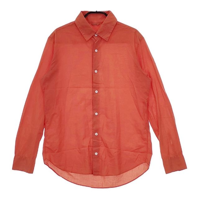 ARTS&SCIENCE コットン レギュラーカラーシャツ 031-U655-032 長袖シャツ オレンジ レディース アーツ&サイエンス【中古】5-0726M∞
