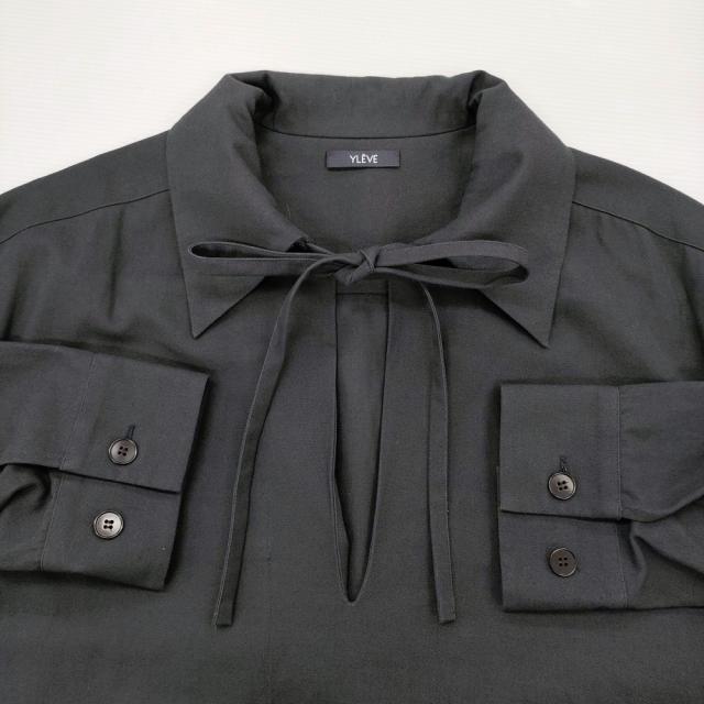 YLEVE COTTON LINEN HIGH TWIST GABARDINE OP 168-3255022 サイズ1 ワンピース Dネイビー 濃紺 レディース イレーヴ【中古】6-0215M♪_2
