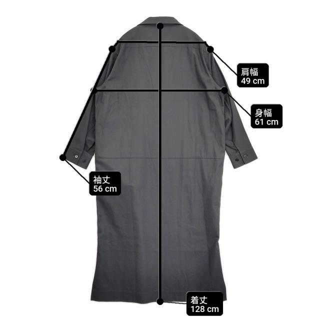YLEVE COTTON LINEN HIGH TWIST GABARDINE OP 168-3255022 サイズ1 ワンピース Dネイビー 濃紺 レディース イレーヴ【中古】6-0215M♪_5