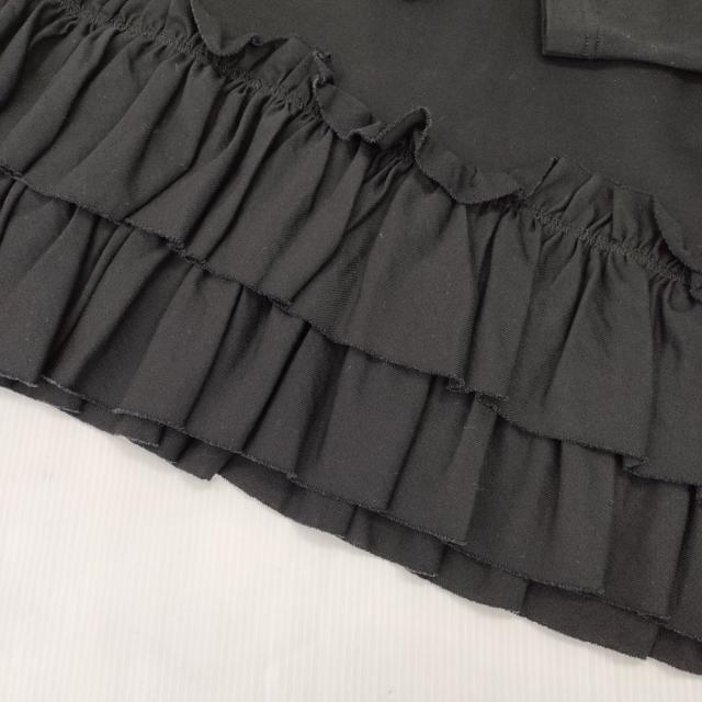 RhodolirioN Swallow Frill Tiered Long Sleeve Tee ティアードフリルロングスリーブT ネペンテス 刺繍 長袖Ｔシャツ カットソー ロンＴ ブラック レディース ロドリリオン【中古】6-0525M△_4