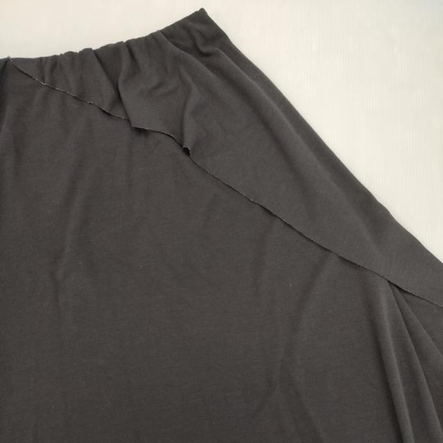 JURGEN LEHL J0141US011 シルクウールスムース ロングスカート 定価52800円 日本製 サイズM ロングスカート 24SS ブラック レディース ヨーガンレール【中古】6-0525G△_4