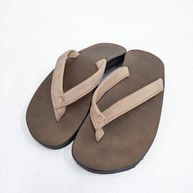 新品未使用nakamura Z-01 レザーサンダル nakamura(ナカムラ) / Z-01 LEATHER SANDAL : BLACK 鼻緒タイプ