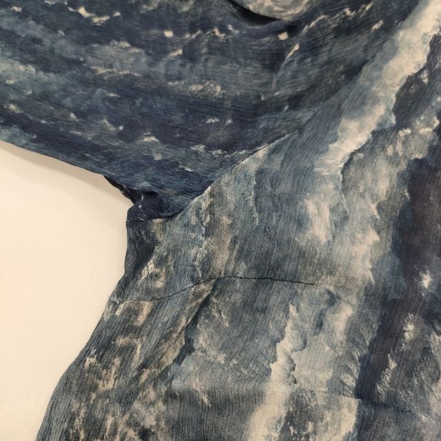 humoresque シルクドレス silk dress GS2102 半袖 ワンピース ネイビー  