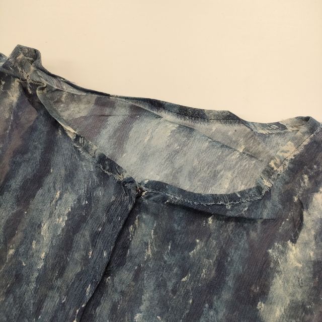 humoresque シルクドレス silk dress GS2102 半袖 ワンピース ネイビー  