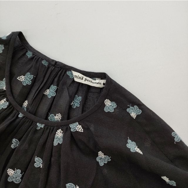 mina perhonen light berry aas3883 半袖 サイズ40 刺繍 総柄ドレス  