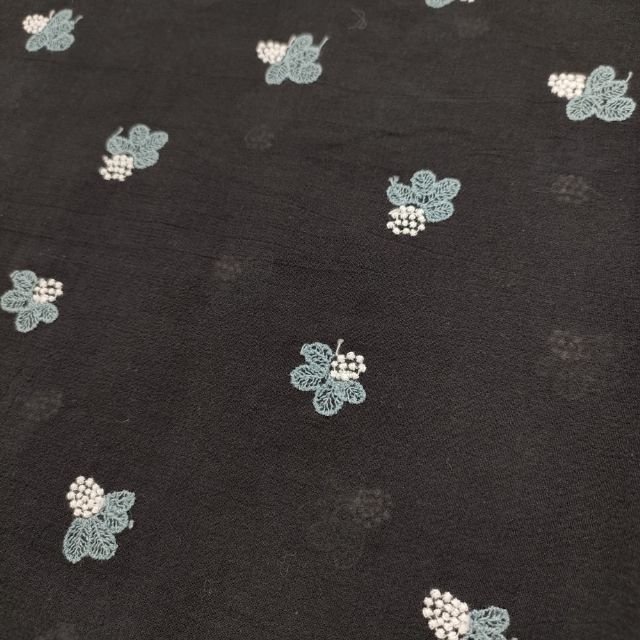 mina perhonen light berry aas3883 半袖 サイズ40 刺繍 総柄ドレス